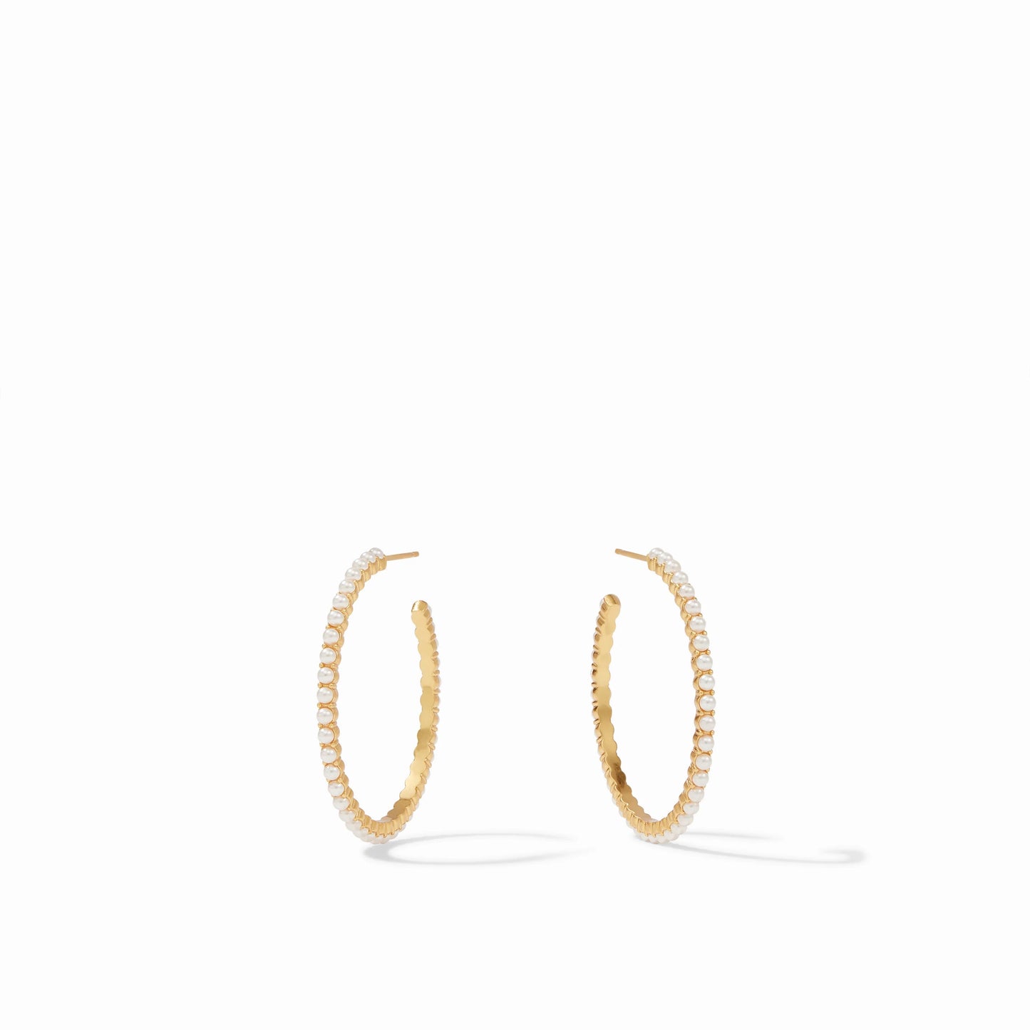 JV Juliet Hoop GOLD PEARL - M