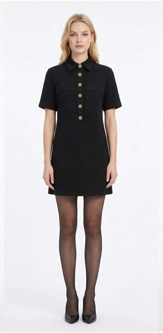 Flora Bea Alix Dress - SABLE WOOL