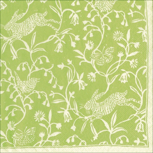 CAS Hedgerow Cocktail Napkin MOSS