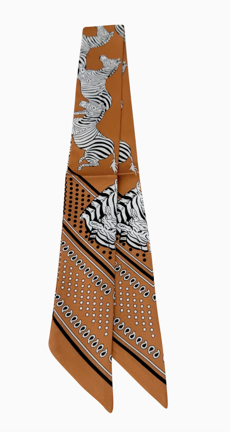 GE Zebra Print Scarf ORANGE