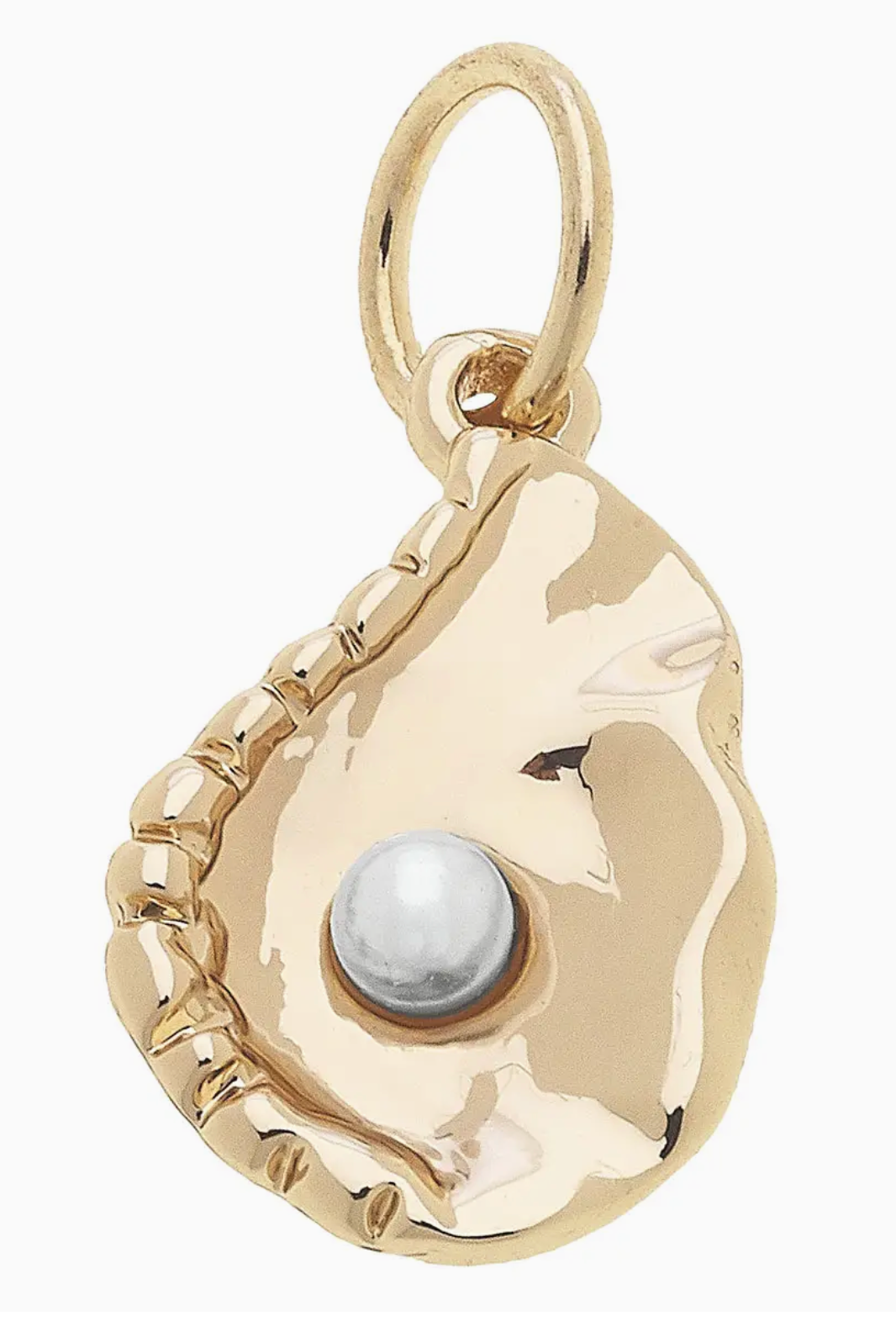 CS Pearl Oyster Shiny Gold Charm