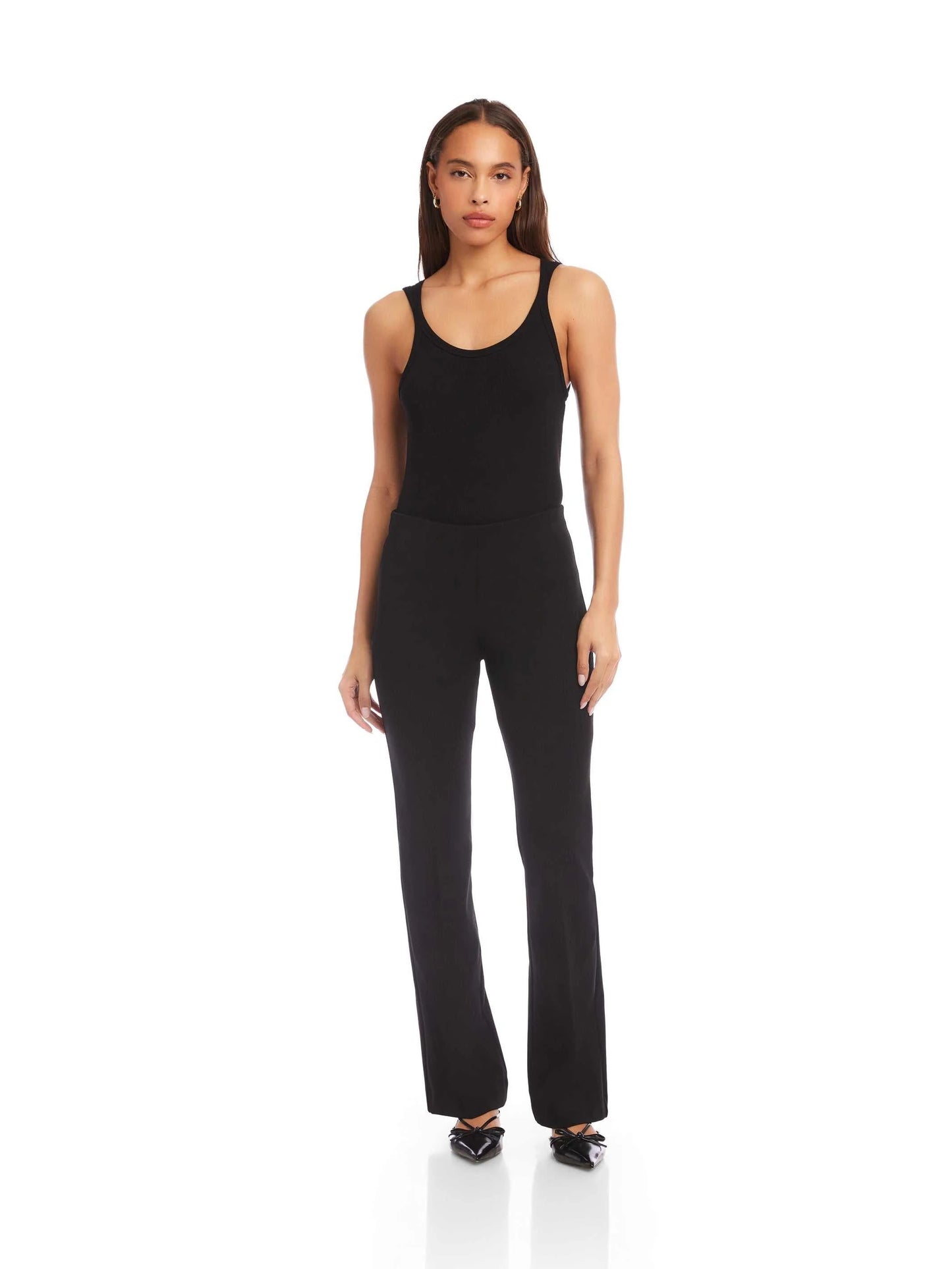 Fifteen Twenty City Bootcut Pants - BLACK