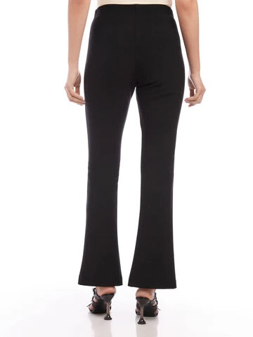 Fifteen Twenty Front Slit Pants - BLACK