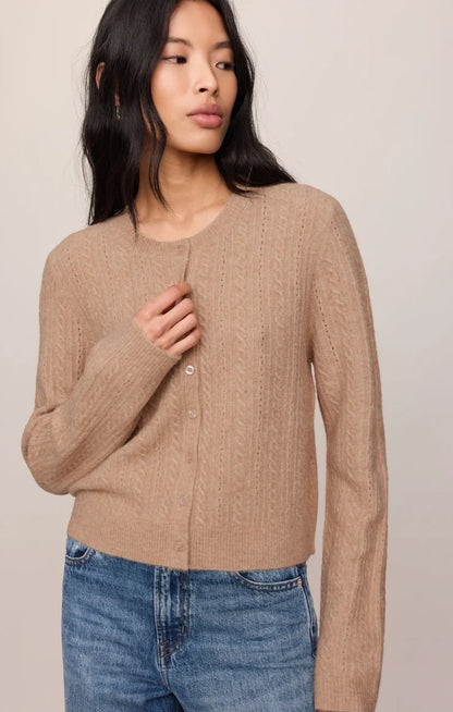 Z SupplyMedina Pointelle Cardigan - MACAROON