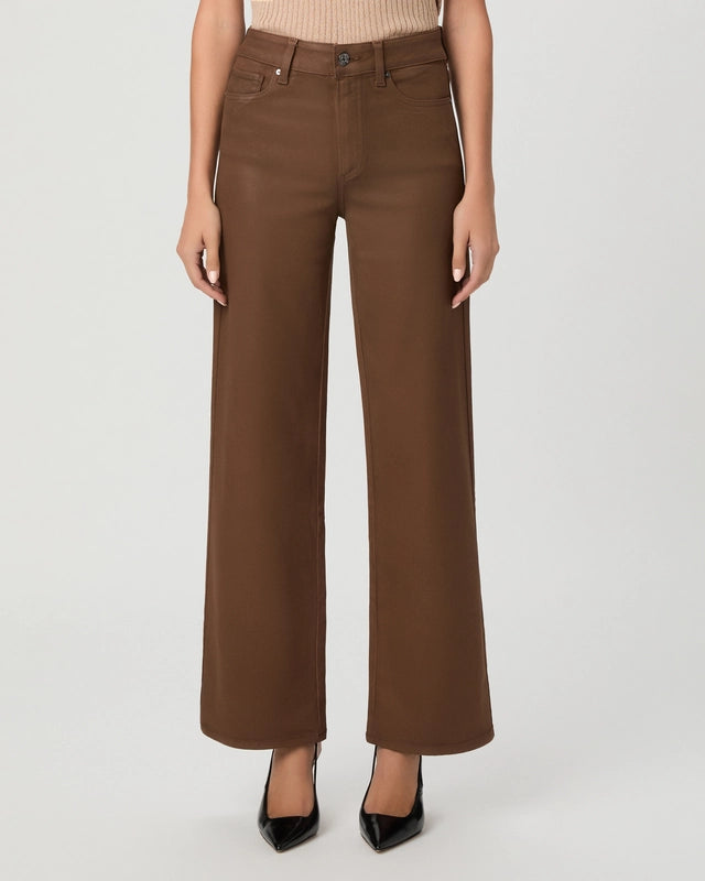 PA Anessa 31” Wide Leg Jean COGNAC LUXE COATING