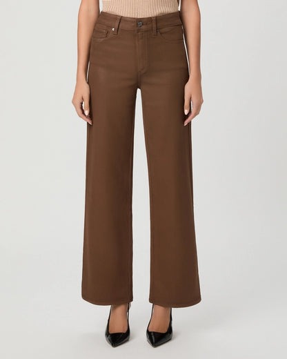 PA Anessa 31” Wide Leg Jean COGNAC LUXE COATING