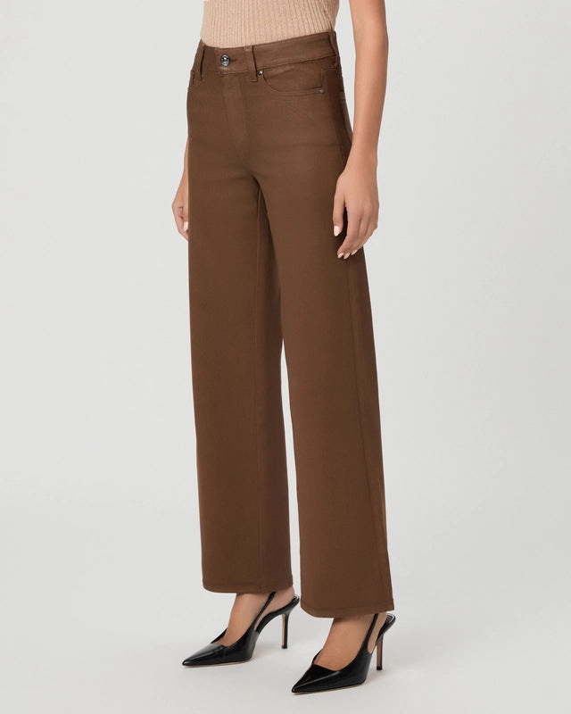 PA Anessa 31” Wide Leg Jean COGNAC LUXE COATING