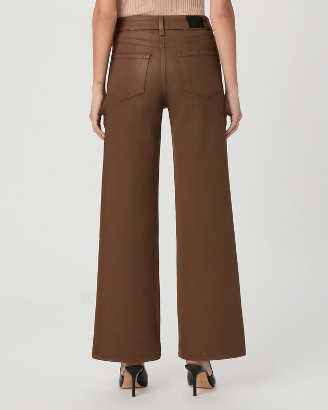 PA Anessa 31” Wide Leg Jean COGNAC LUXE COATING
