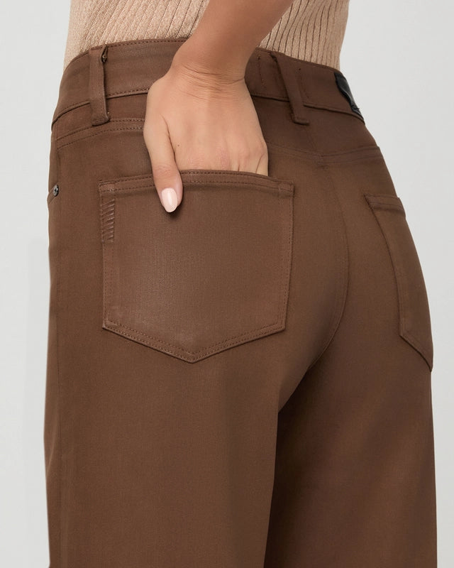 PA Anessa 31” Wide Leg Jean COGNAC LUXE COATING