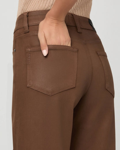 PA Anessa 31” Wide Leg Jean COGNAC LUXE COATING