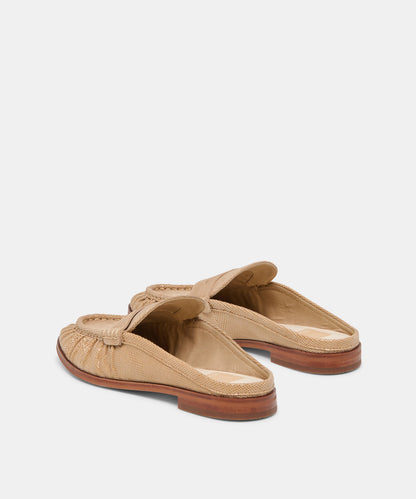 Dolce Vita Betzy Mule - LATTE EMBOSSED SUEDE