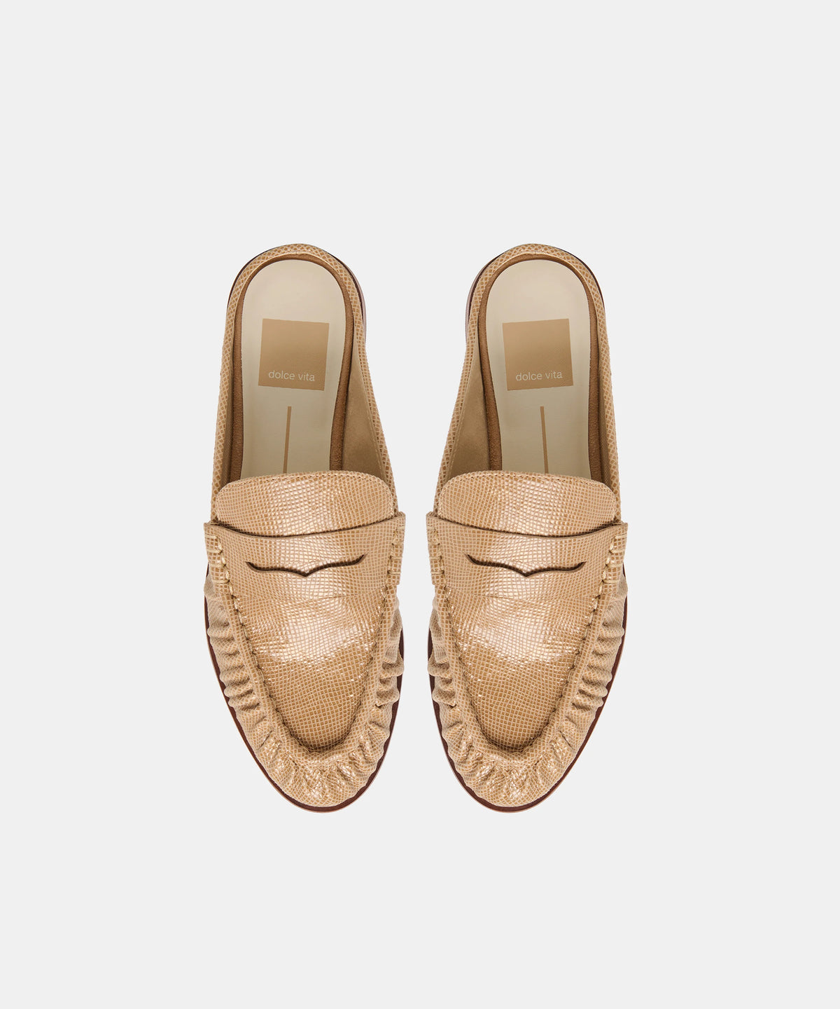 Dolce Vita Betzy Mule - LATTE EMBOSSED SUEDE