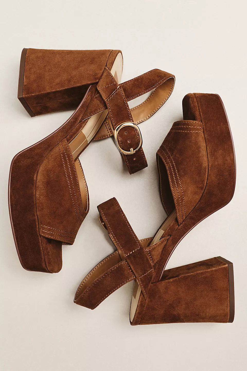 Dolce Vita Fatima Platform Heels - COCOA SUEDE