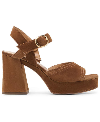 Dolce Vita Fatima Platform Heels - COCOA SUEDE
