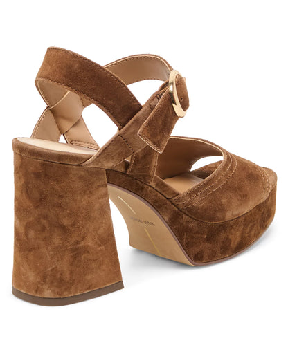 Dolce Vita Fatima Platform Heels - COCOA SUEDE