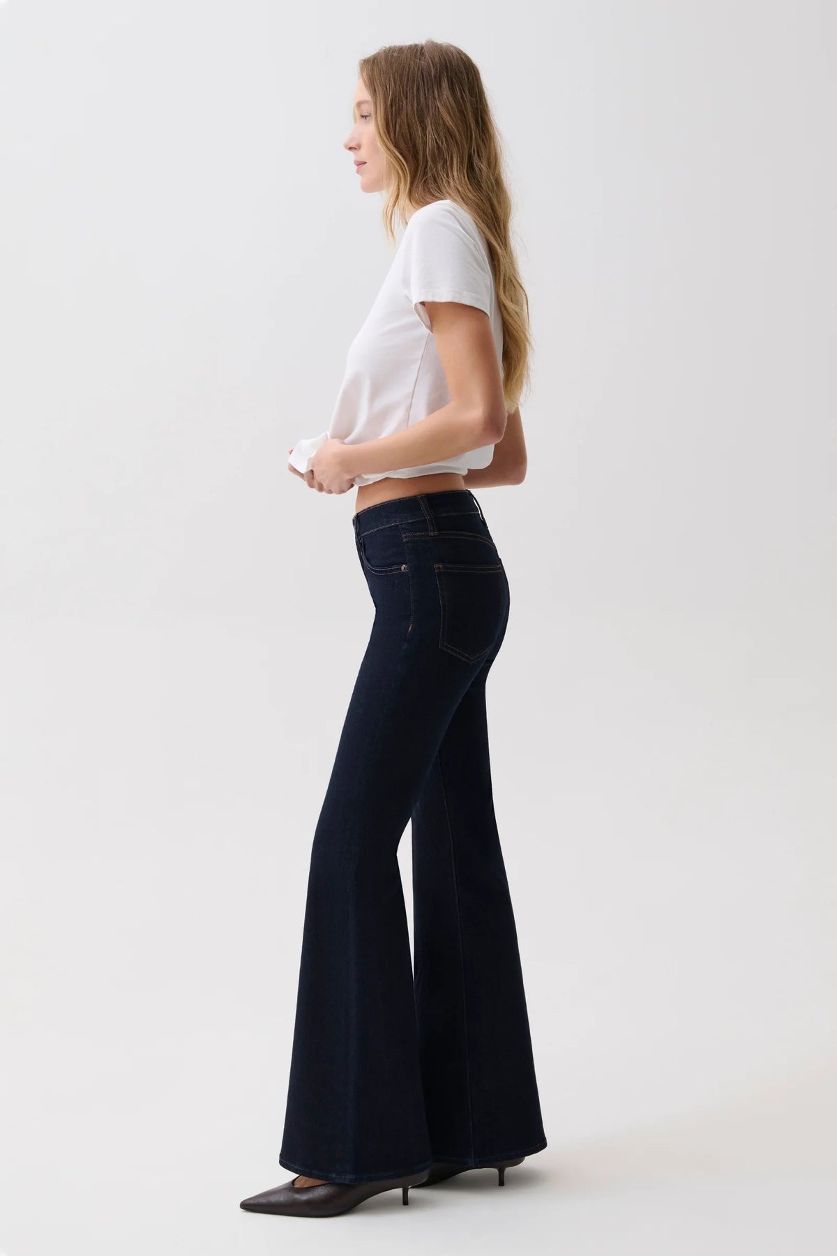 Pistola Kinsley Mid Rise Ultra Flare - NIGHT FLIGHT