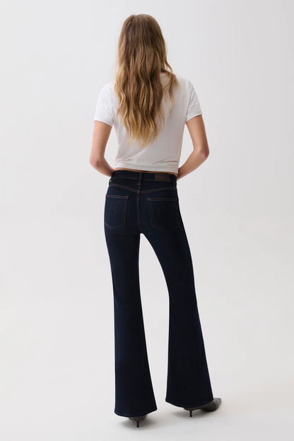 Pistola Kinsley Mid Rise Ultra Flare - NIGHT FLIGHT
