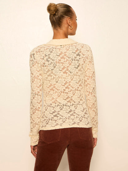 Sanctuary Dreamer Lace Shirt - BONE