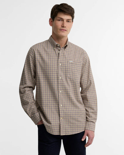 BA Farmtown Long-Sleeved Shirt DARK BORDEAUX