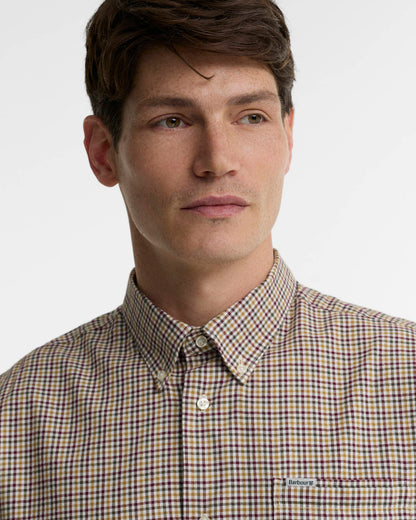 BA Farmtown Long-Sleeved Shirt DARK BORDEAUX