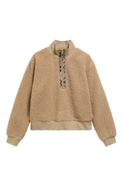 BA Fawne High Pile Fleece Pullover WARM TRENCH