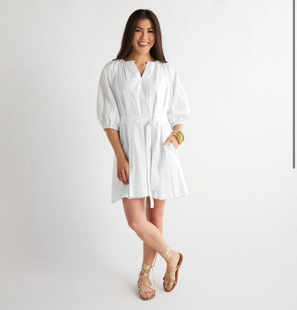 Caryn Lawn Blake Dress WHITE