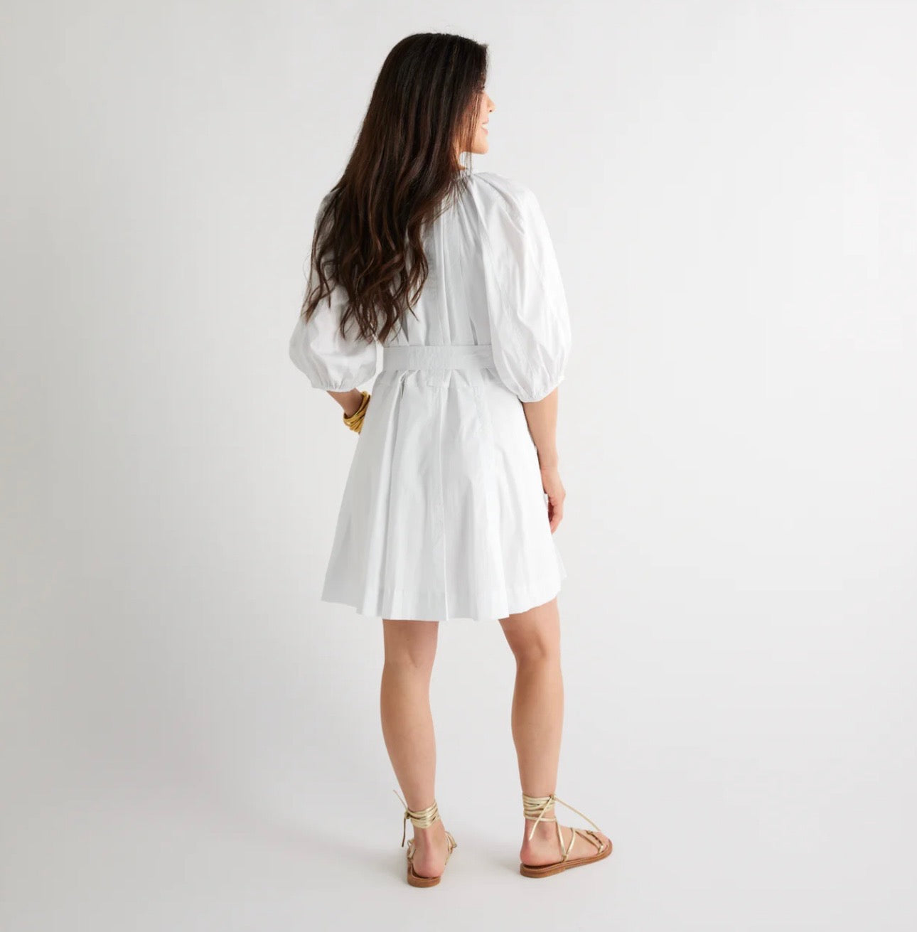 Caryn Lawn Blake Dress WHITE