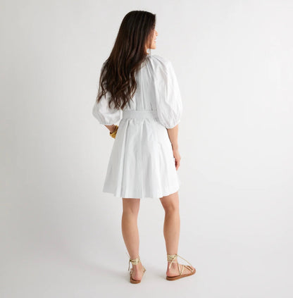 Caryn Lawn Blake Dress WHITE