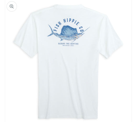 Fish Hippie Nimble SS Tee WHITE