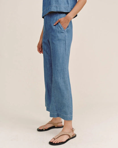 BDA Clean Waist Denim Pant ISLAND BLUE WASH