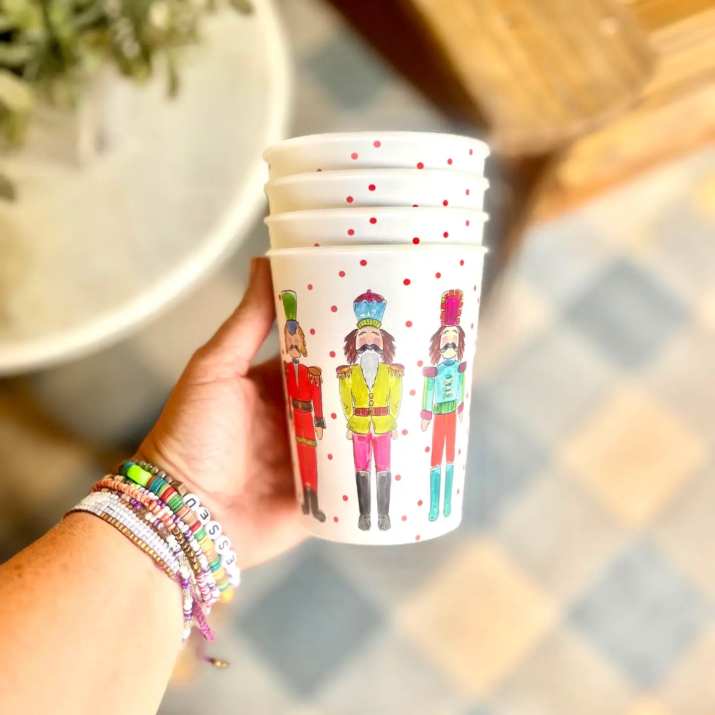 HAPPY By Rachel Nutcracker Reusable Cups - 6