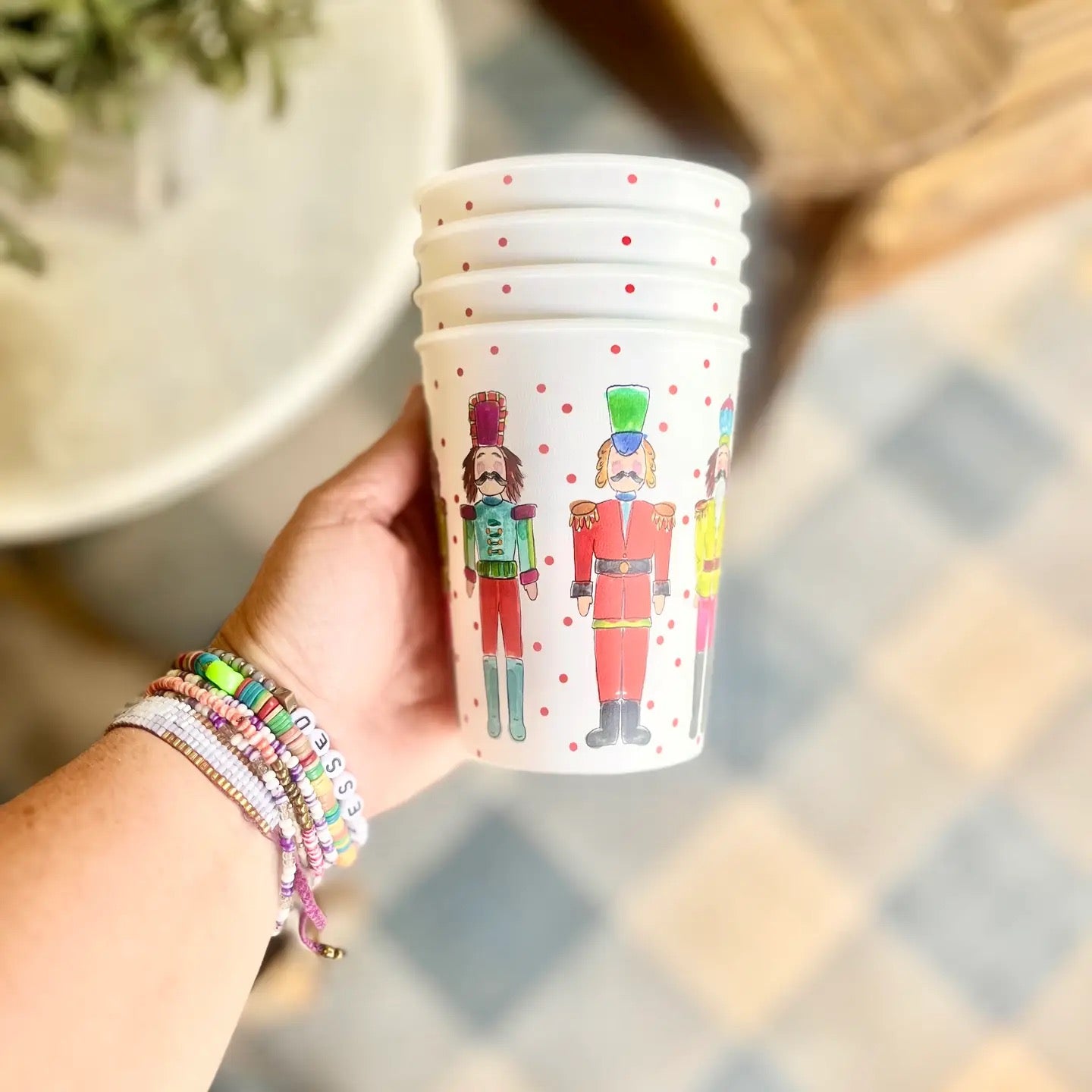 HAPPY By Rachel Nutcracker Reusable Cups - 6