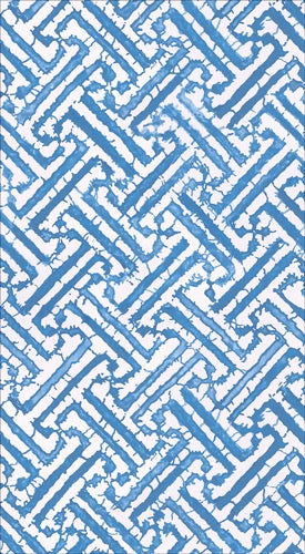 Caspari Fretwork Guest Towels - BLUE