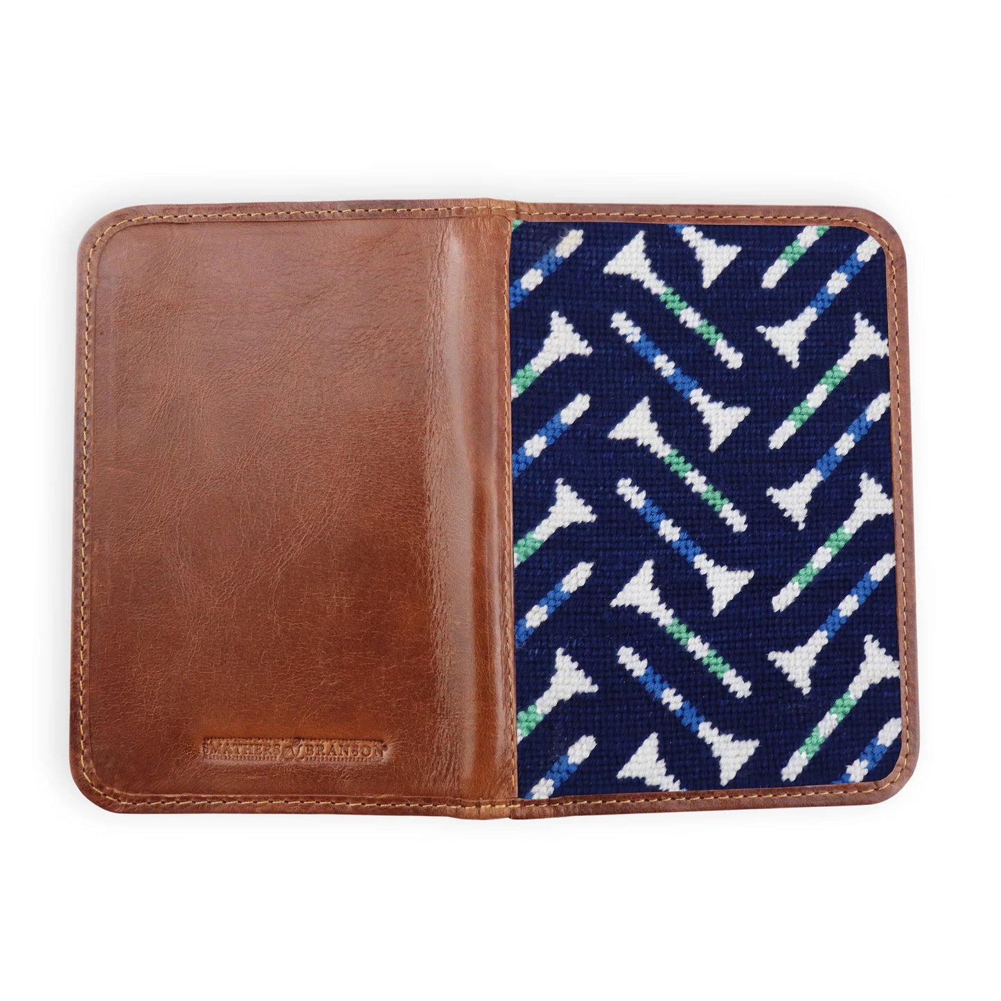 Smathers & Branson Golf Tee Pattern Scorecard Holder - DARK NAVY