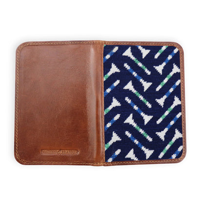 Smathers & Branson Golf Tee Pattern Scorecard Holder - DARK NAVY