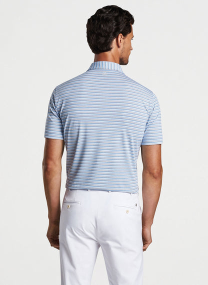 Peter Millar Crown Crafted Octave Performance Jersey Polo - BLUE FROST