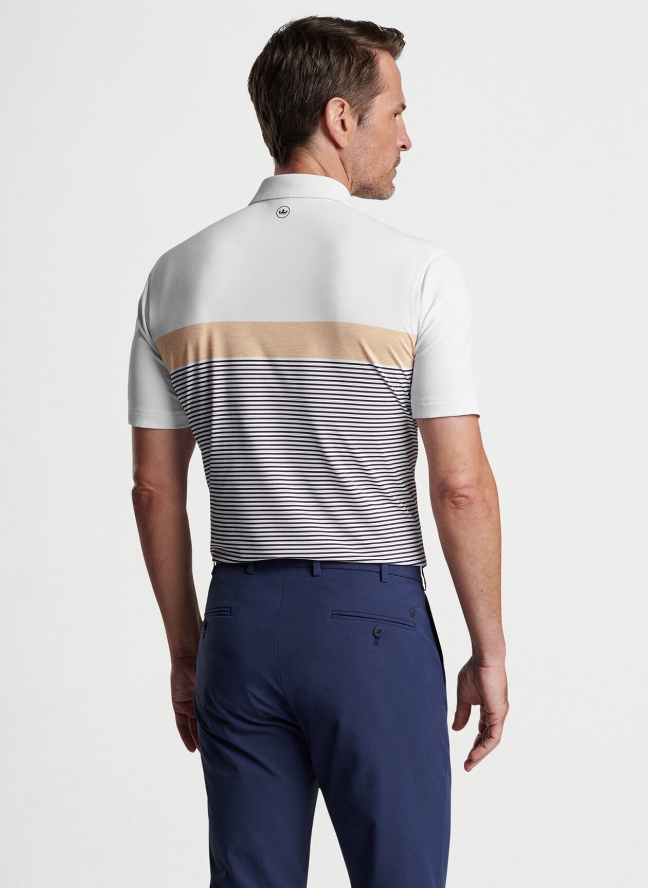 Peter Millar Crown Crafted Clef Performance Jersey Polo - WHITE