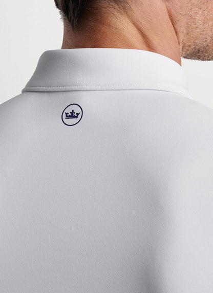 Peter Millar Crown Crafted Clef Performance Jersey Polo - WHITE