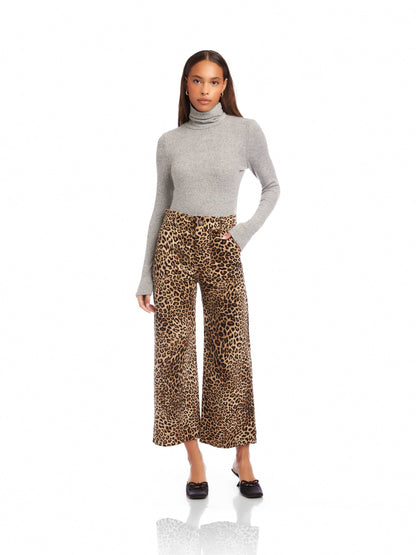 Fifteen Twenty Rylee Cropped Pants - LEOPARD