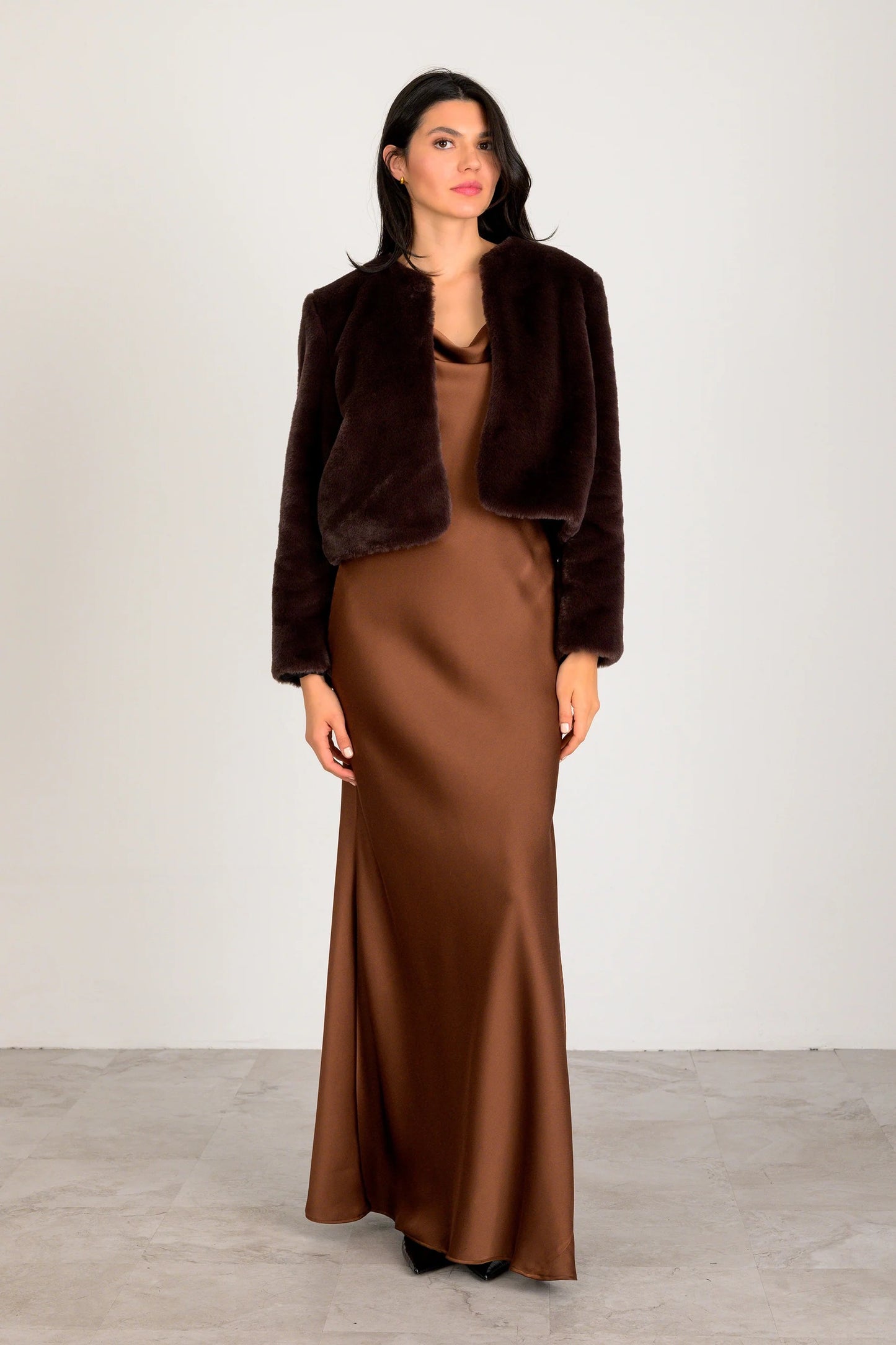 Lavender Brown Etta Jacket - DARK CHOCOLATE