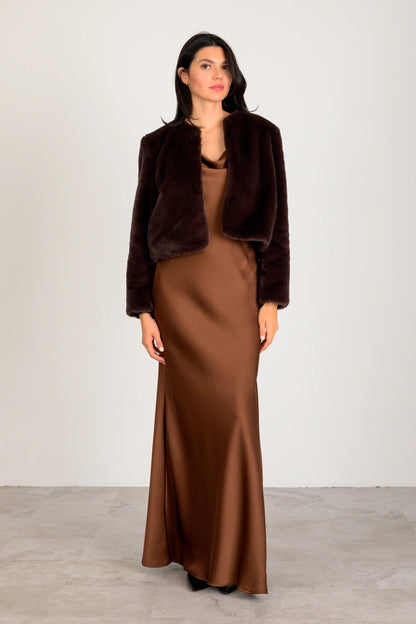 Lavender Brown Etta Jacket - DARK CHOCOLATE