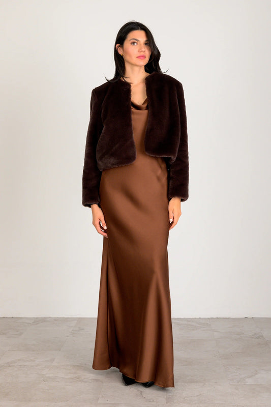 Lavender Brown Etta Jacket - DARK CHOCOLATE