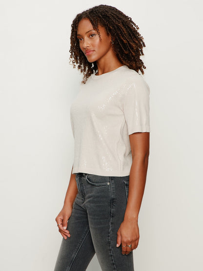 Sanctuary Sparkle Sequin Sweater - MOTHER OF PEARL