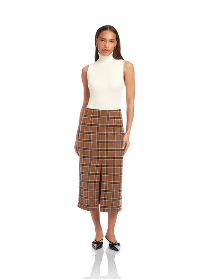 Fifteen Twenty Kaia Midi Skirt - PLAID