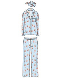 PJ Salvage Playful Prints Set - POWDER BLUE