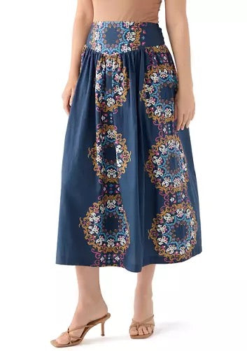 Cleobella Esmeralda Ankle Skirt - VENEZIA BLUE