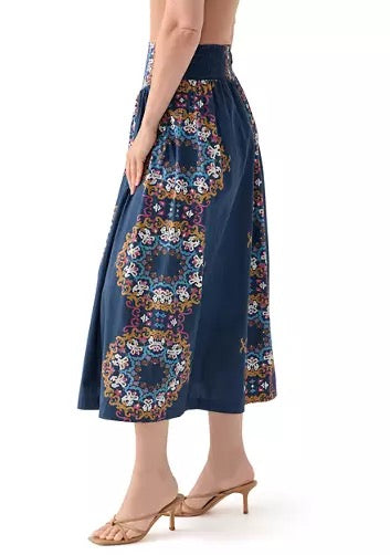 Cleobella Esmeralda Ankle Skirt - VENEZIA BLUE