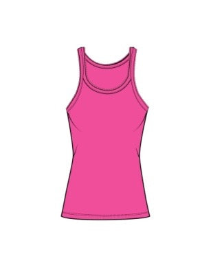 PJ Salvage Peachy Basic Tank - HOT PINK