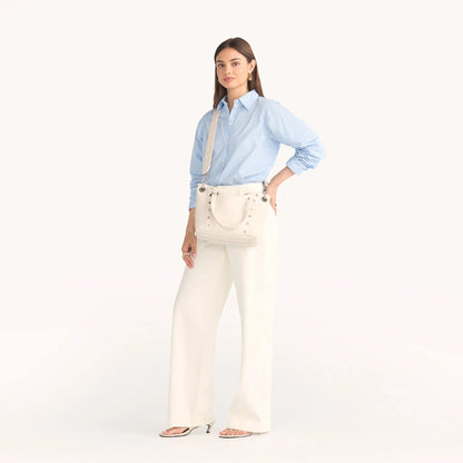 Hammitt Daniel Medium - CALLA LILY WHITE/BG