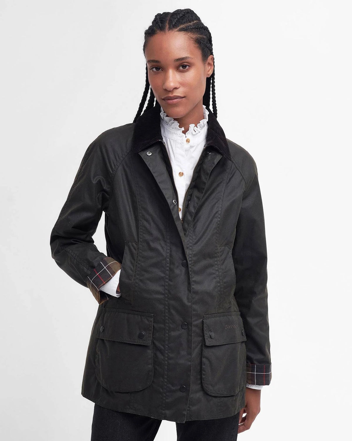 Barbour Classic Beadnell Waxed Jacket - OLIVE